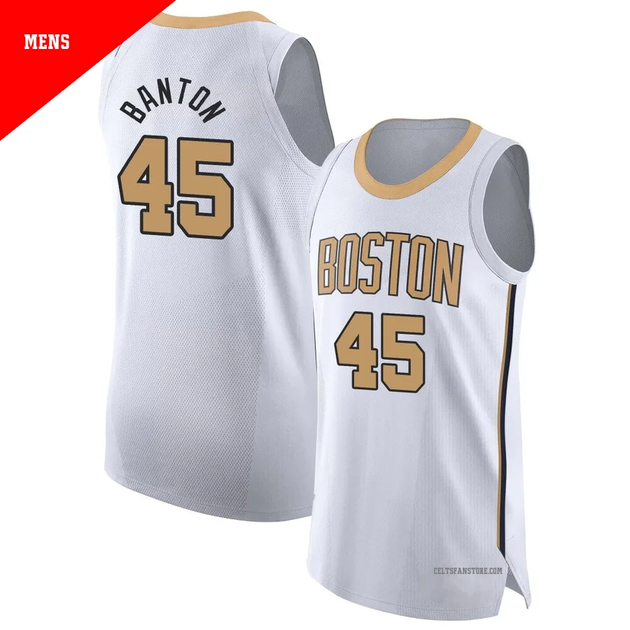 Boston Celtics Authentic White City Edition Jersey-2025/26-Dalano Banton-＃45-Men's