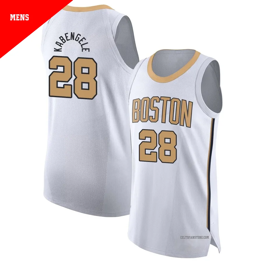 Boston Celtics Authentic White City Edition Jersey-2025/26-Mfiondu Kabengele-＃28-Men's