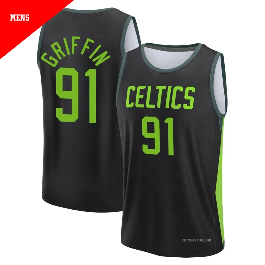 Boston Celtics Black Fast Break City Edition Jersey-2024/25-Blake Griffin-＃91-Men's