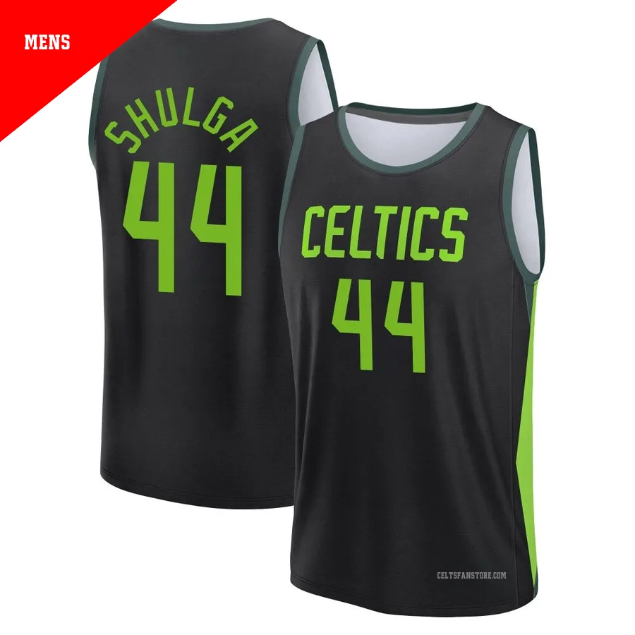 Boston Celtics Black Fast Break City Edition Jersey-2024/25-Max Shulga-＃44-Men's