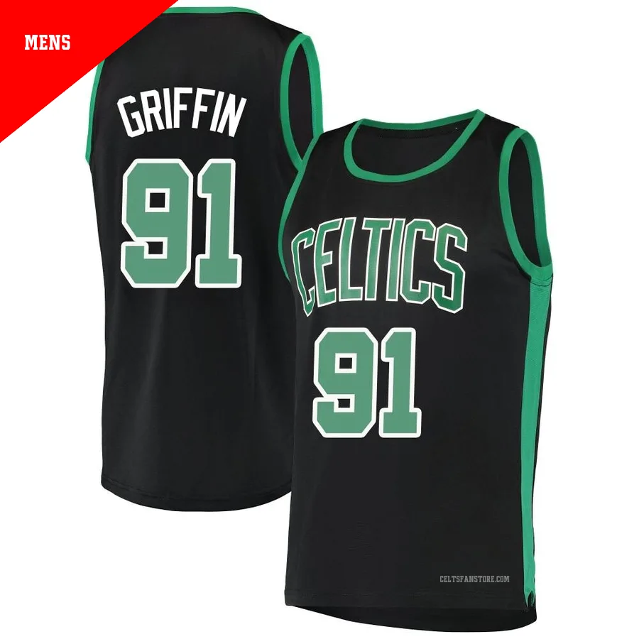 Boston Celtics Fast Break Jersey - Statement Edition-Black-Blake Griffin-＃91-Men's