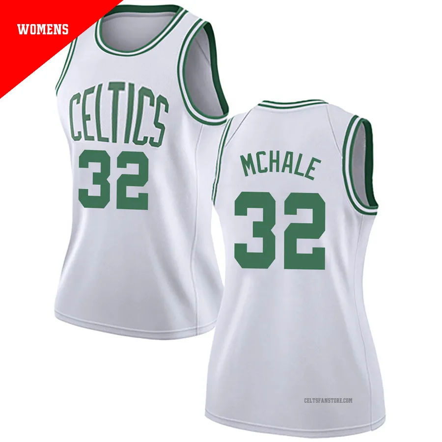 Boston Celtics Swingman Jersey - Association Edition-White-Kevin Mchale-＃32-Women's