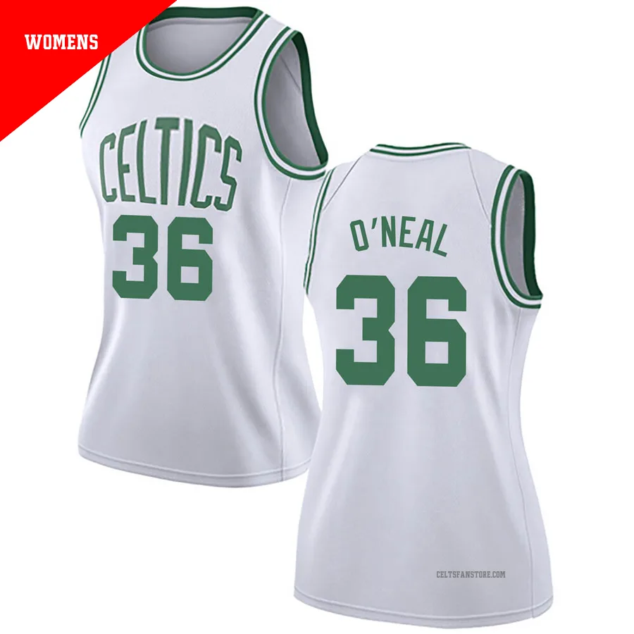 Boston Celtics Swingman Jersey - Association Edition-White-Shaquille O'Neal-＃36-Women's