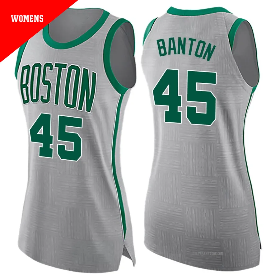 Boston Celtics Swingman Jersey - City Edition-Gray-Dalano Banton-＃45-Women's