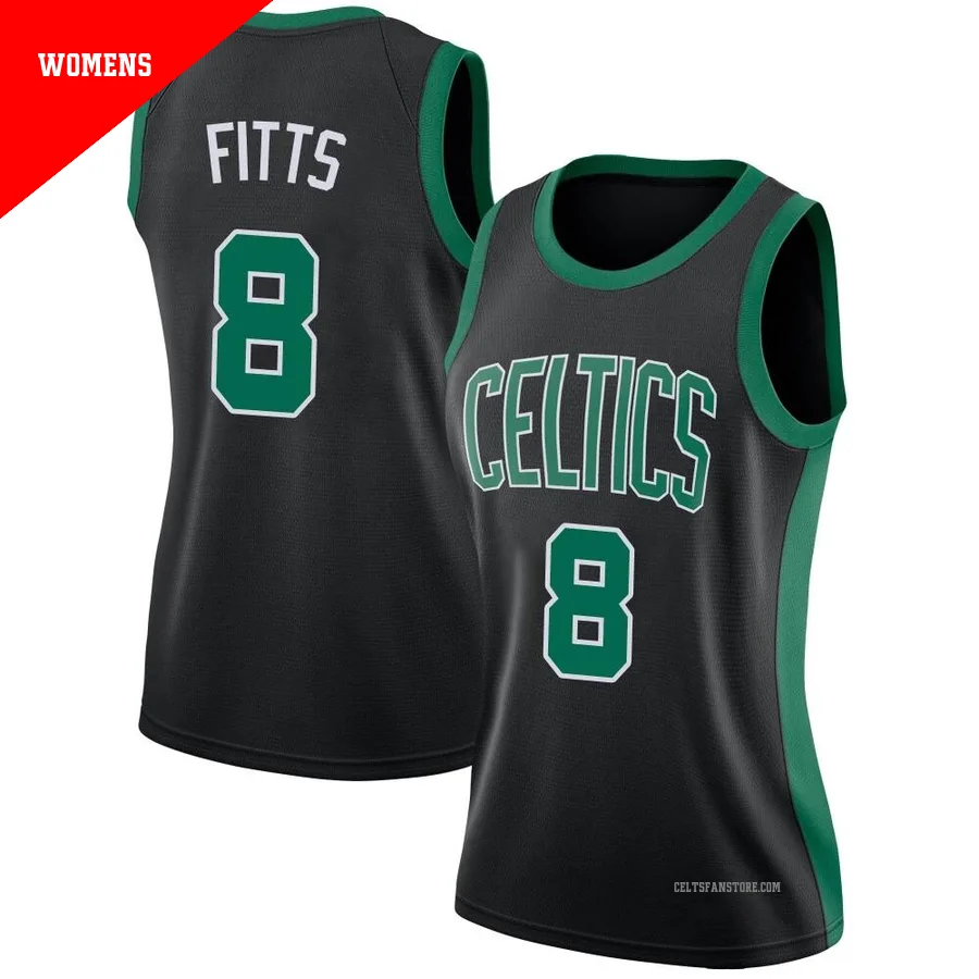 boston celtics gear Boston Celtics Swingman Jersey - Statement Edition-Black-Malik  Fitts-＃8-Women's