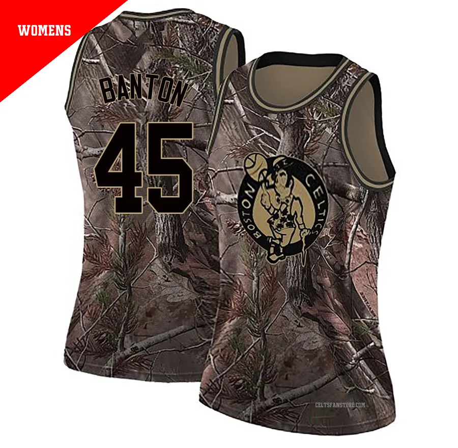 Boston Celtics Swingman Realtree Collection Jersey-Camo-Dalano Banton-＃45-Women's