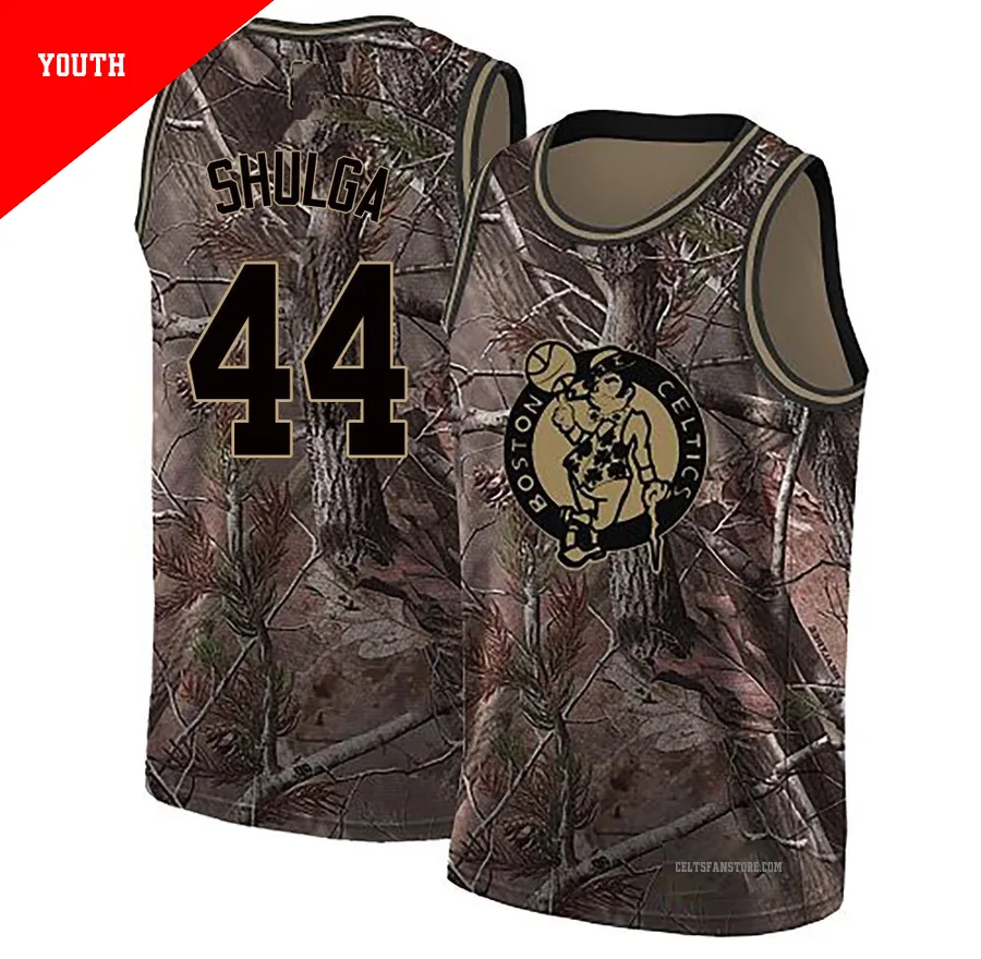Boston Celtics Swingman Realtree Collection Jersey-Camo-Max Shulga-＃44-Youth