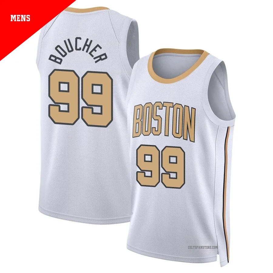 Boston Celtics Swingman White City Edition Jersey-2025/26-Chris Boucher-＃99-Men's