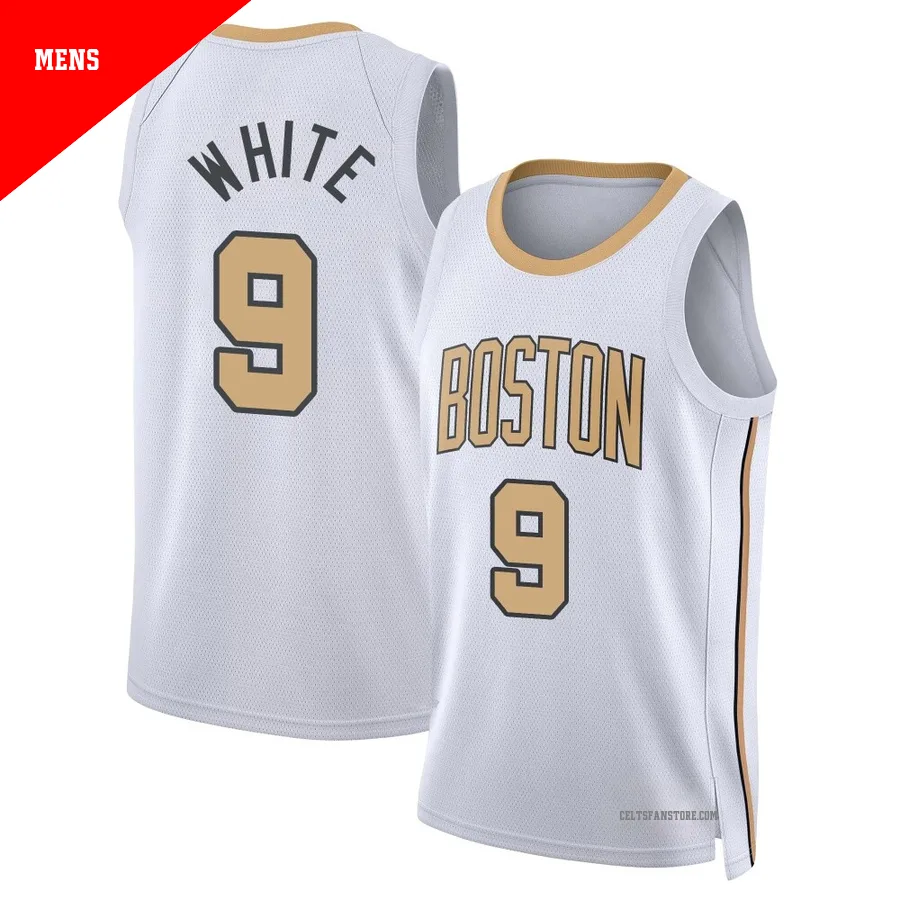 Boston Celtics Swingman White City Edition Jersey-2025/26-Derrick White-＃9-Men's